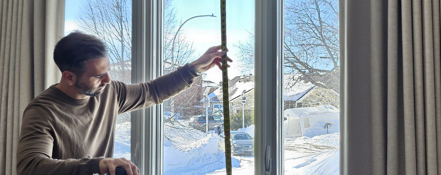 measuring a window for blinds and shades