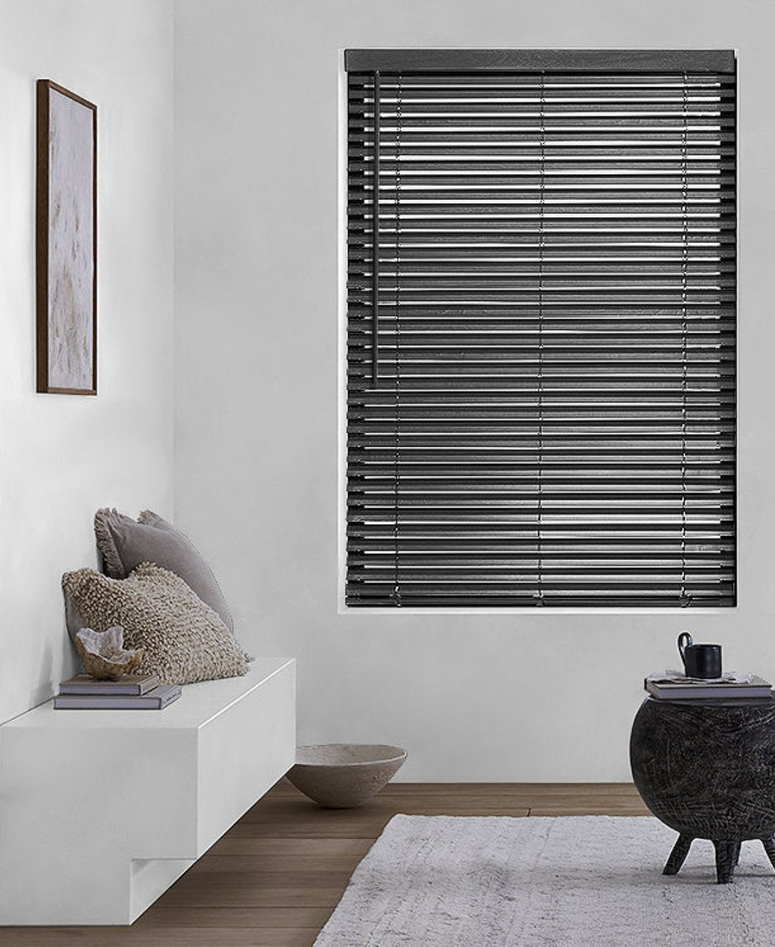 Motorized Faux Wood Blinds - Orion Blinds