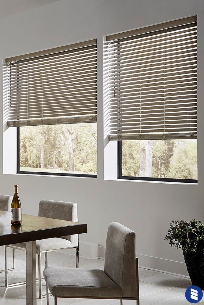 Motorized Faux Wood Blinds - Orion Blinds